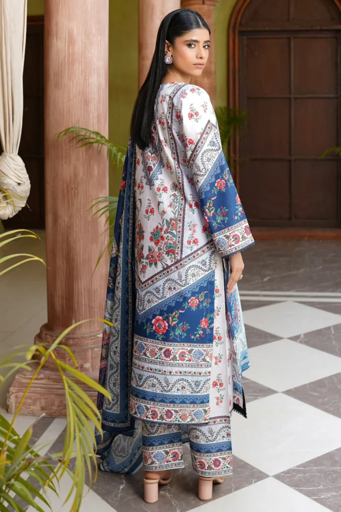 HAYAT 3 PIECE  SUIT EMBROIDERED WITH PRINT-HR21 - Image 7