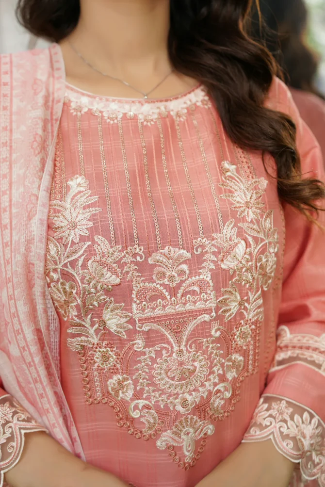 RANGREZ 3 PIECE EMBROIDERED-JACQUARD COTTON-HR7 - Image 4