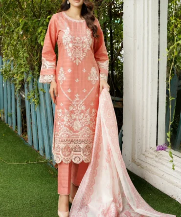 RANGREZ 3 PIECE EMBROIDERED-JACQUARD COTTON-HR7