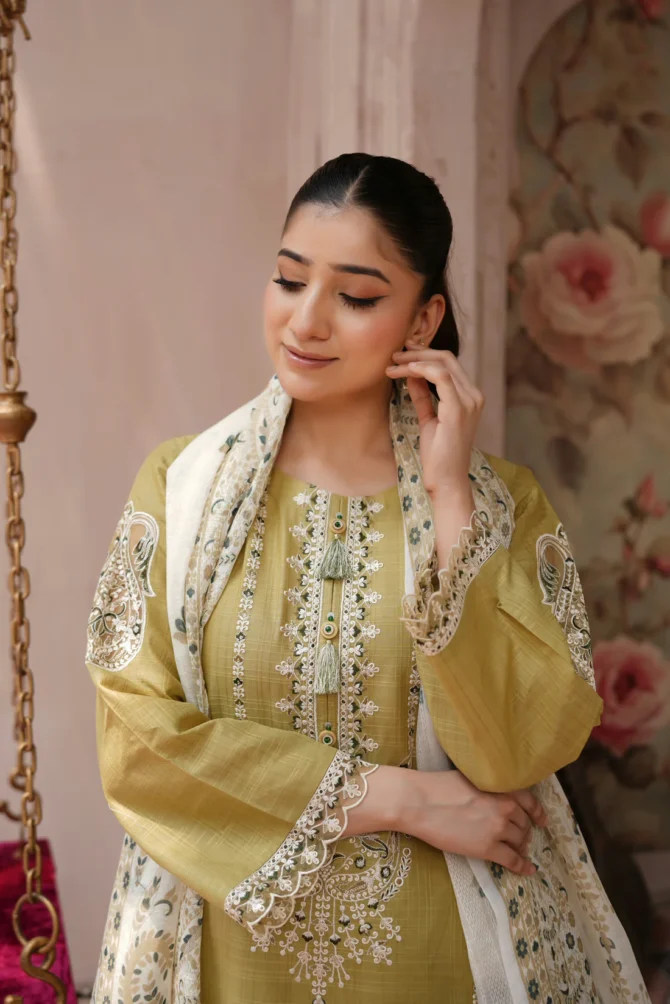 MIRAAS 3 PIECE EMBROIDERED-JACQUARD COTTON-HR - Image 6