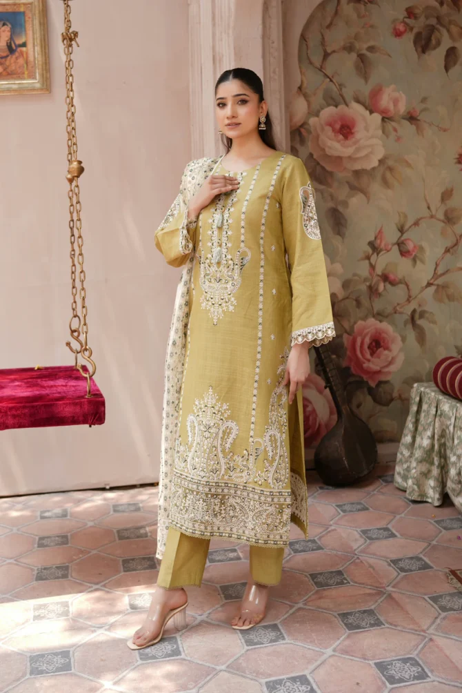 MIRAAS 3 PIECE EMBROIDERED-JACQUARD COTTON-HR - Image 2