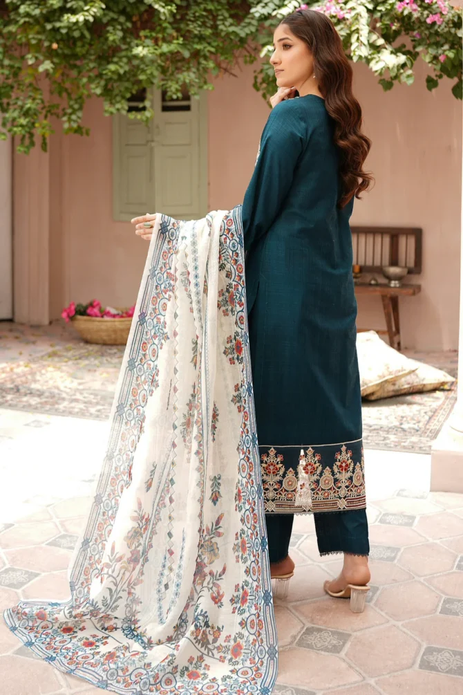 AHNOOR 3 PIECE EMBROIDERED-JACQUARD COTTON-HR2 - Image 7