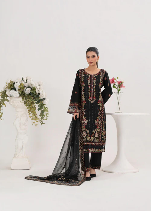 AROOSH EMBROIDERED 3-PCS -ARTICLE