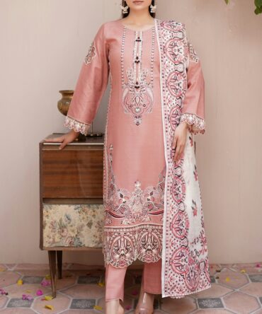 ZARNOOR 3 PIECE EMBROIDERED-JACQUARD COTTON