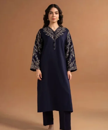 NOVA EMBROIDERED 2PCS - NAVY