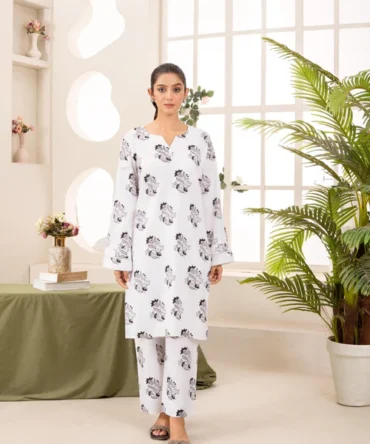 ZEENAT WHITE 2PCS
